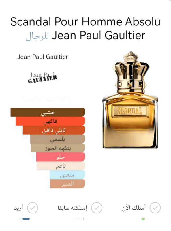 freestar Scandal Pour Homme Absolu Jean Paul Gaultier للرجال